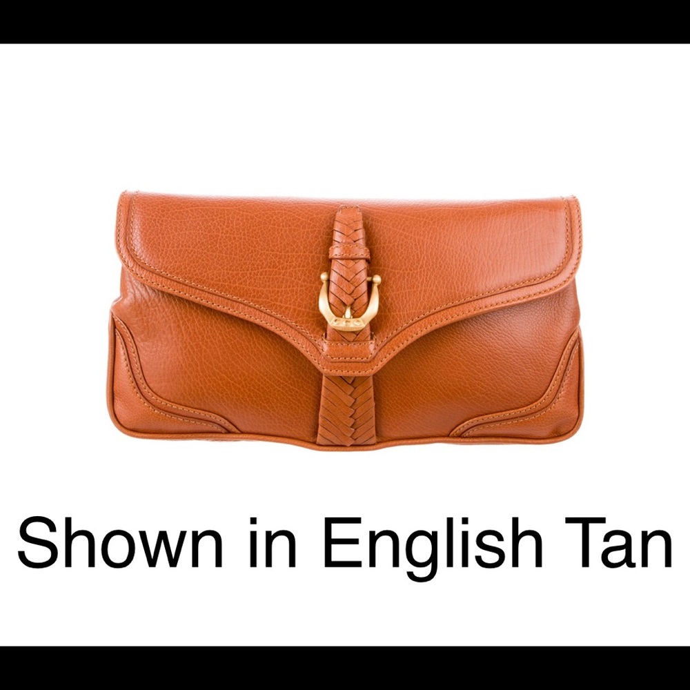 Cece Cord Leather Flap Clutch